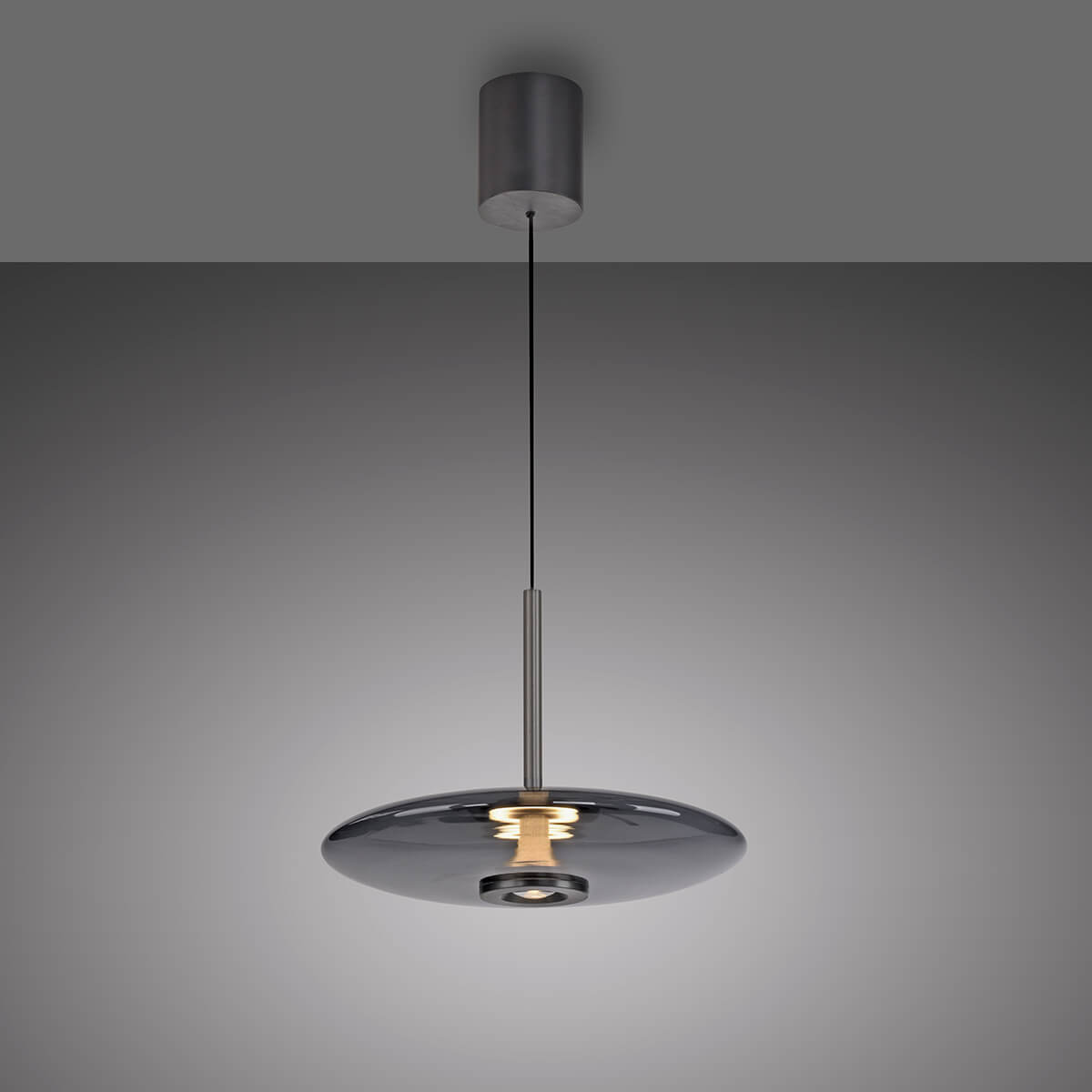 Neuhaus PURE E-Vitrum LED Pendelleuchte, grau