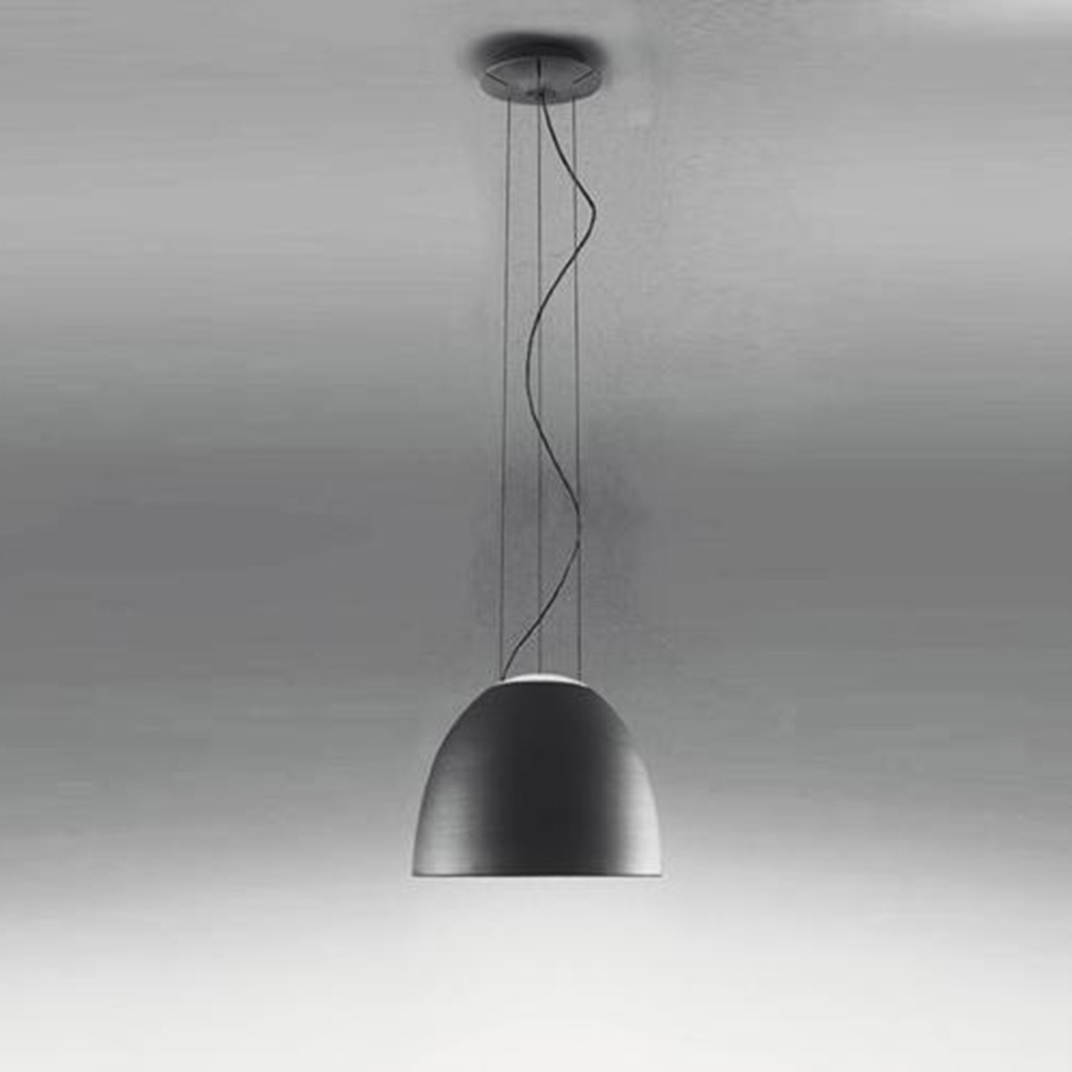 Artemide Nur Mini Sospensione, anthrazitgrau