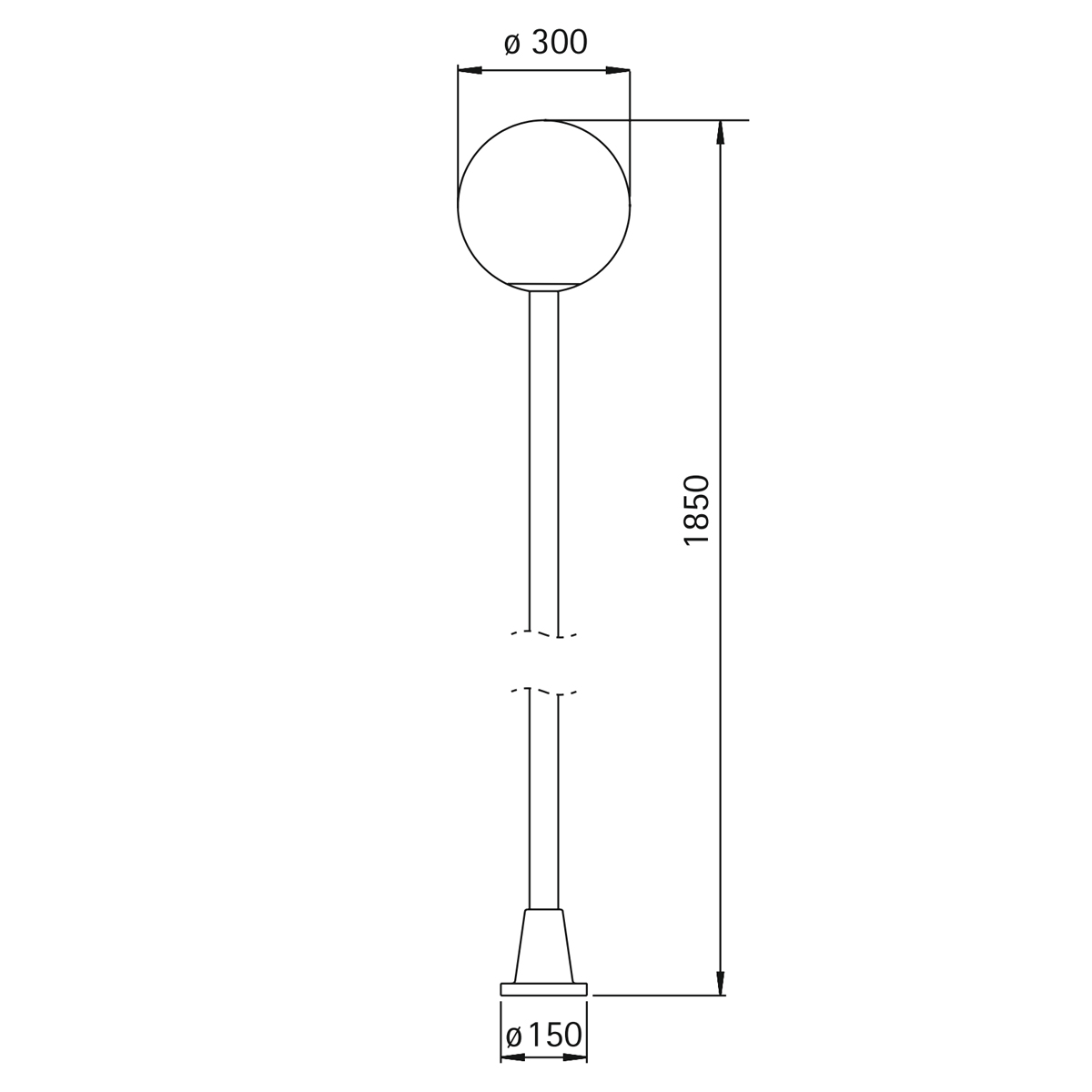 Albert Leuchten 2054 Mastleuchte