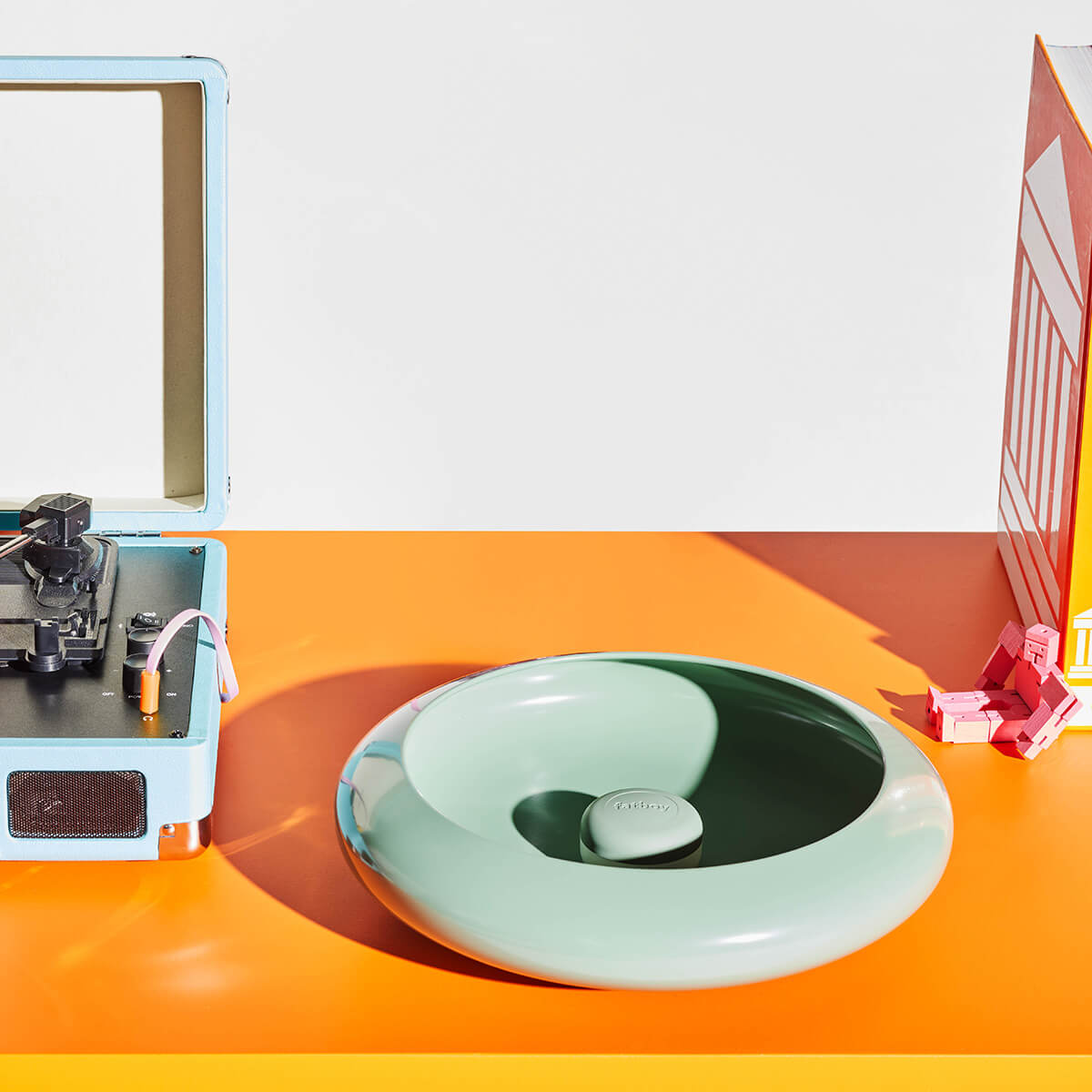 Fatboy Oloha Medium LED Akkuleuchte & Schale, Sage (dunkelgrün)