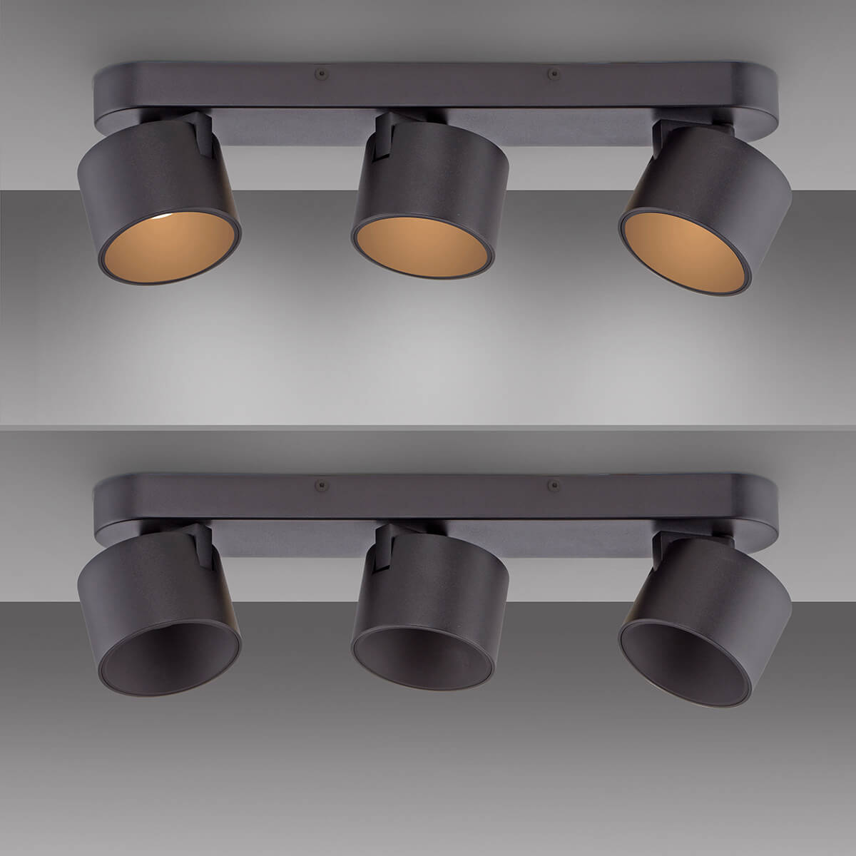 PURE Cup LED Deckenleuchte, 3-flg.