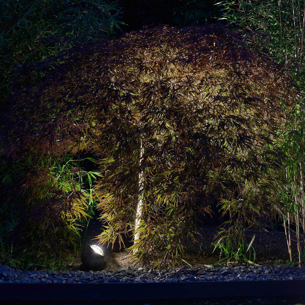 Occhio Sito basso Volt S80 Bodenleuchte, schwarz matt