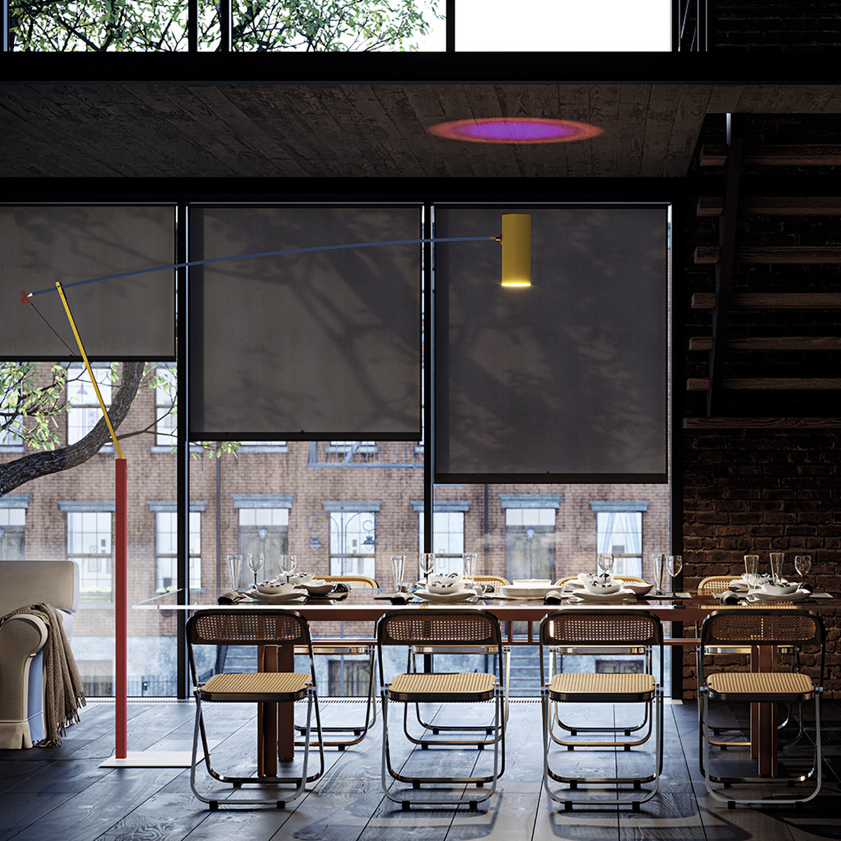 Catellani & Smith Ettorino BIG LED Stehleuchte, bunt (Foto: Truetopia)