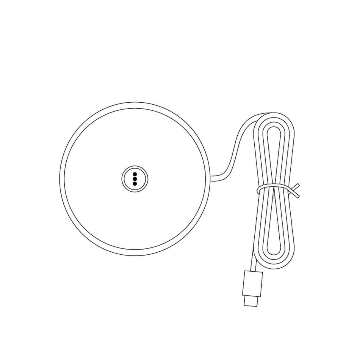 Zafferano AiLati Kontaktladestation für Circe Pro, schwarz Kontaktladestation für Circe Pro