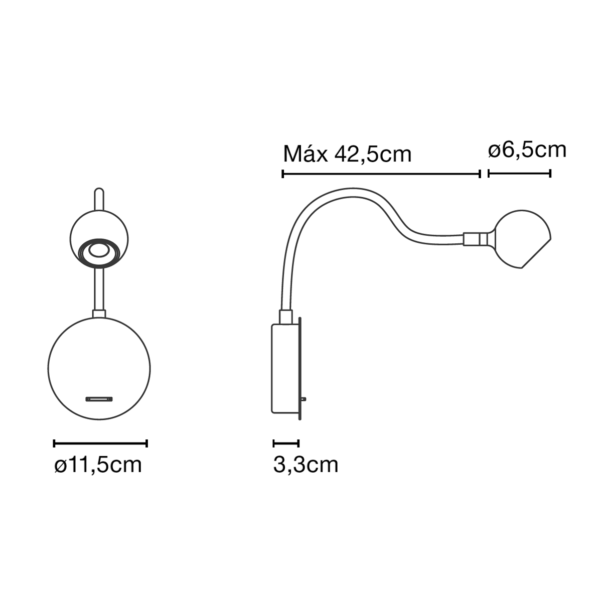 Marset N°8 LED Wandleuchte