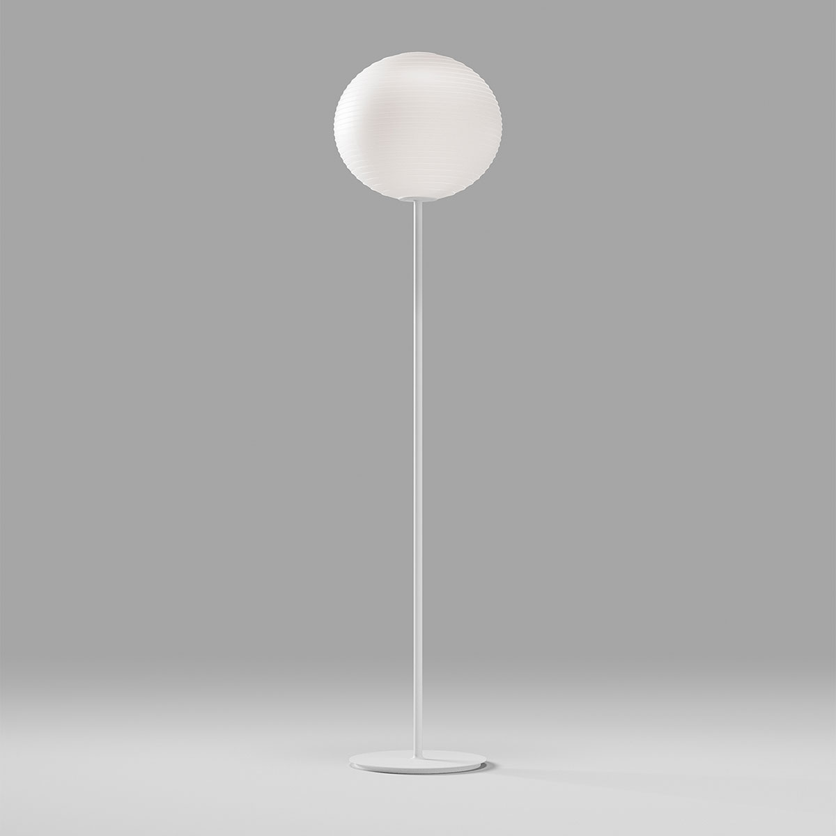 Rotaliana Flow Glass Stehleuchte, F1, Höhe: 183 cm, weiß