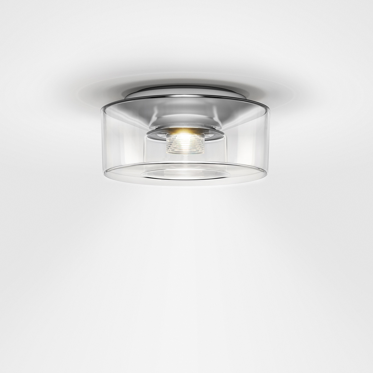 Serien.lighting Curling Ceiling M LED Deckenleuchte, 3000 K, Acryl klar (©serien.lighting)