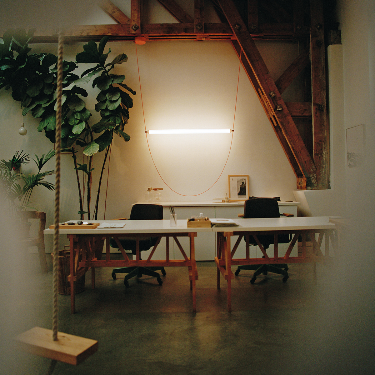 Flos Wireline LED Pendelleuchte, pink (©Olya Oleinic)