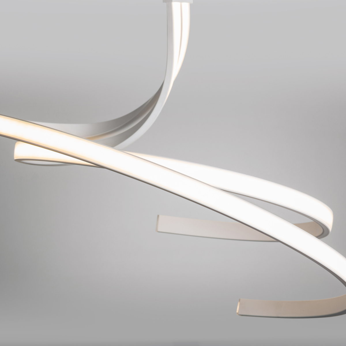 LupiaLicht Curl LED Deckenleuchte, weiß