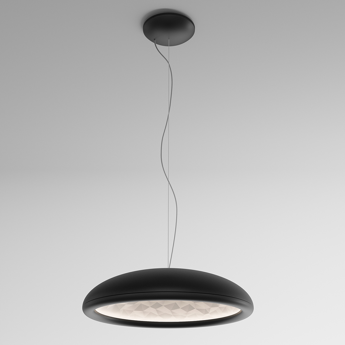 Rotaliana Febo H1 LED Pendelleuchte, schwarz matt