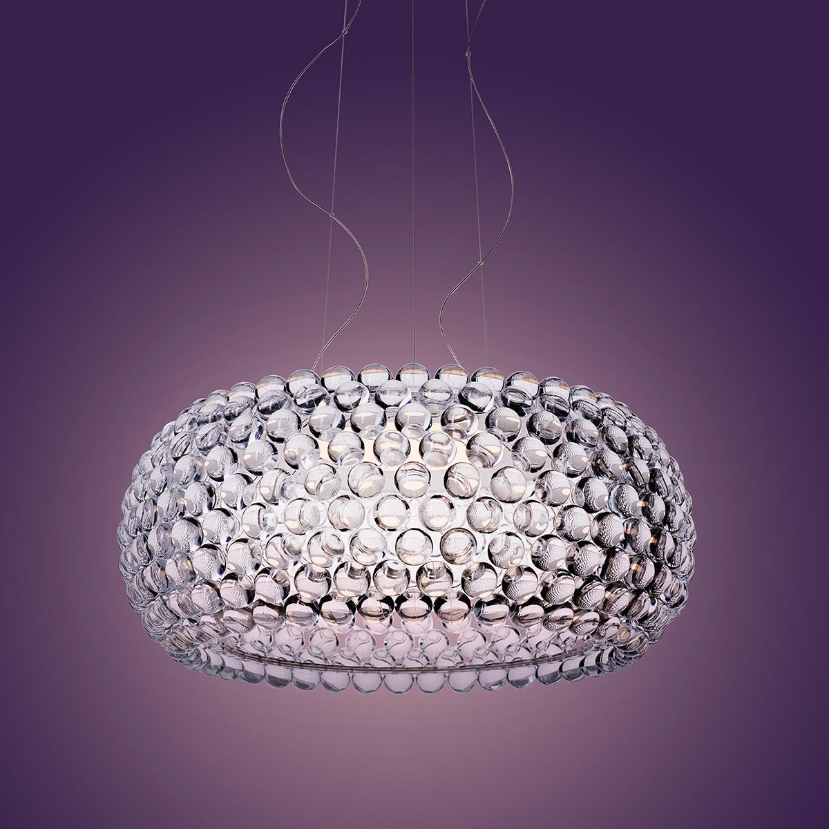 Foscarini Caboche Plus Grande LED Sospensione, transparent