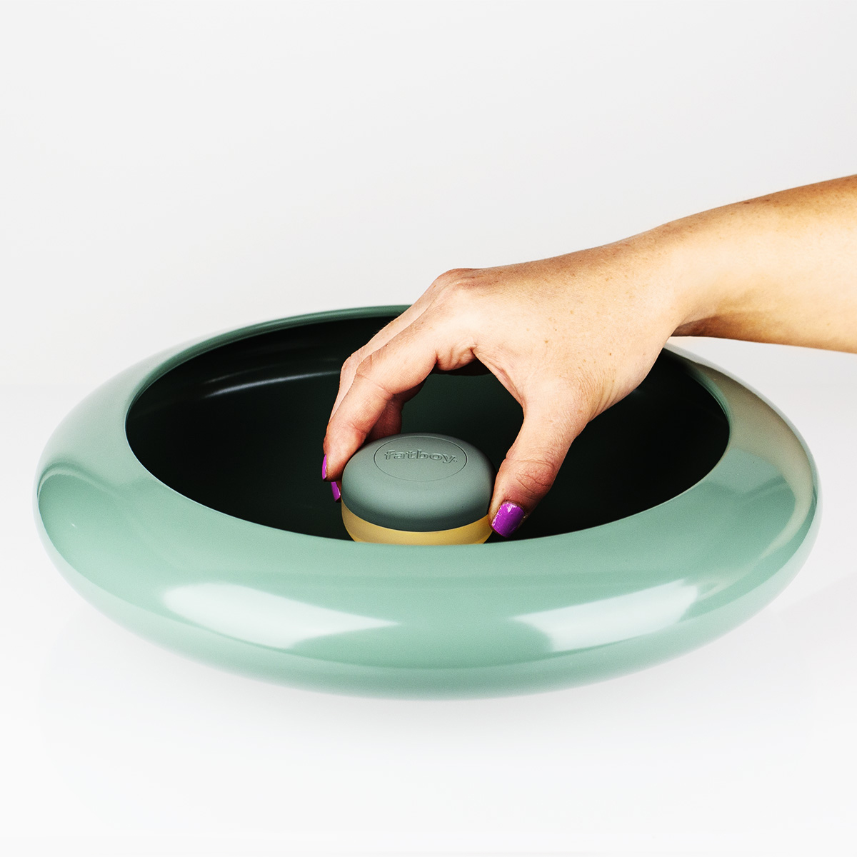 Fatboy Oloha Medium LED Akkuleuchte & Schale, Sage (salbeigrün) (©Leuchtenland.com)