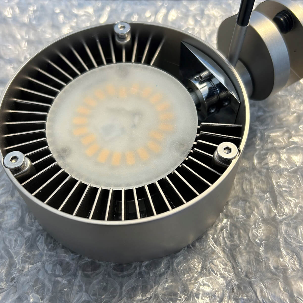 Top Light Puk Mini Fix + LED Klemmleuchte, Gehäuse, 1. Generation, Nickel matt, SMD-LED-Platine