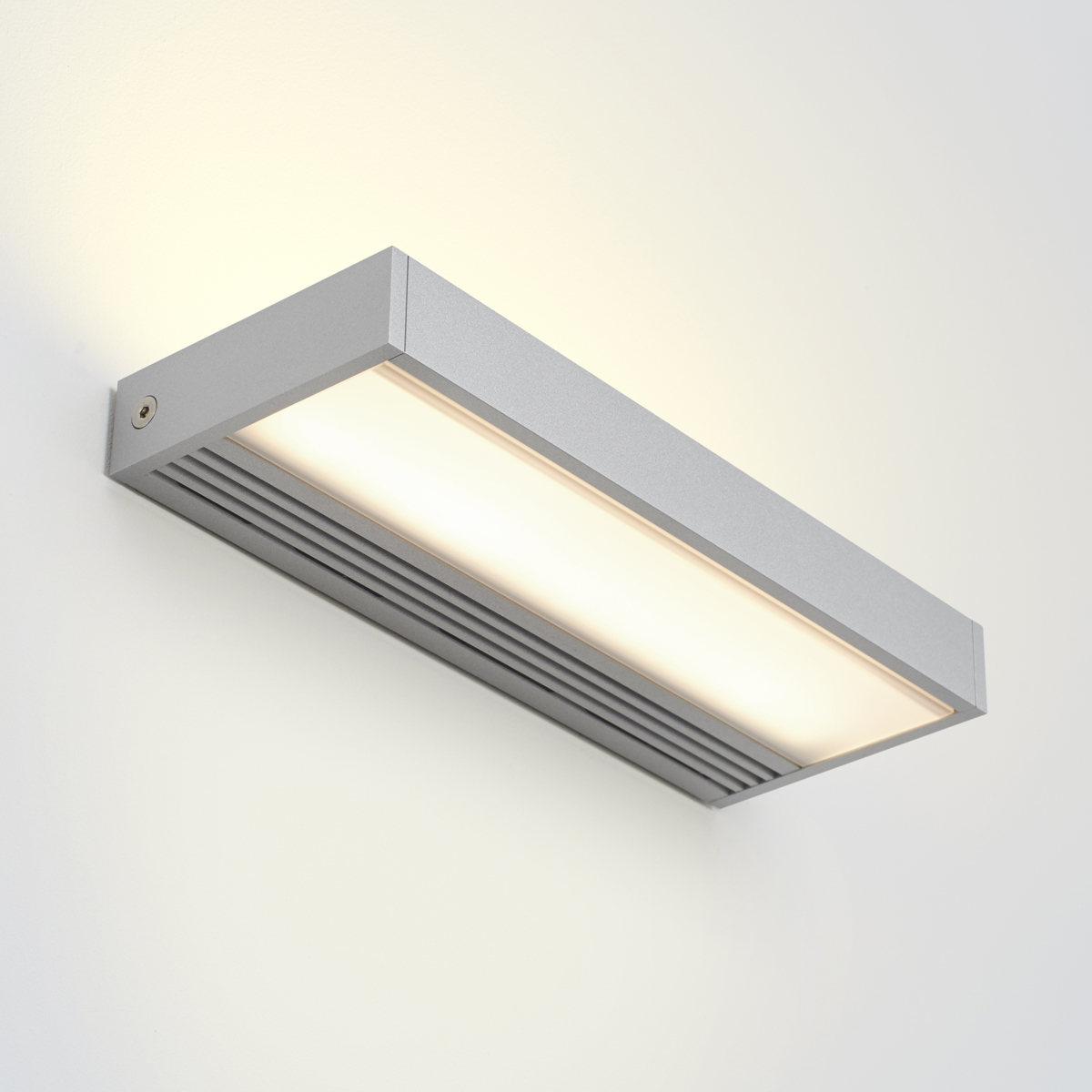 Serien.lighting SML² 220 Wall LED, Alu silber, Gläser: satinée