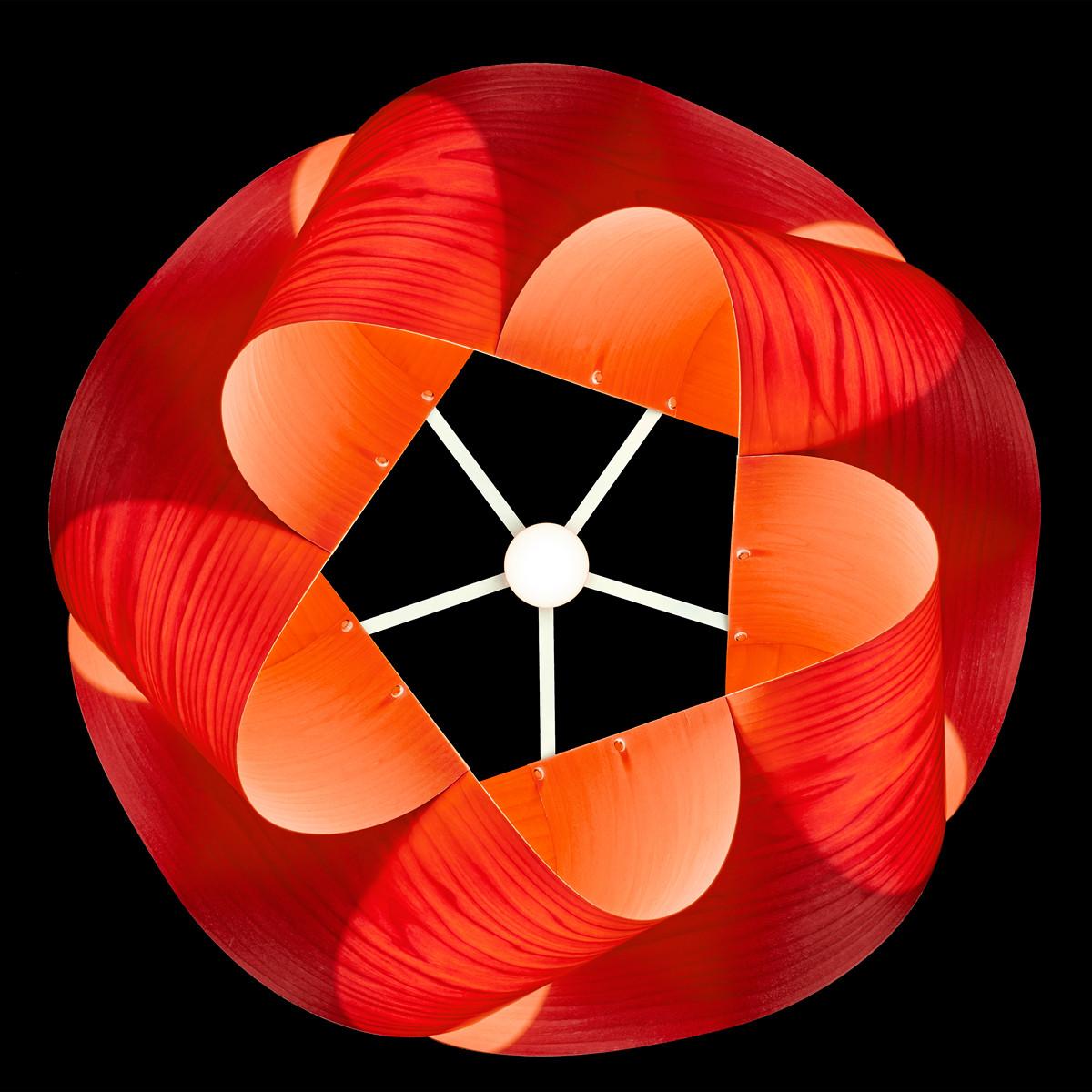 LZF Lamps Swirl Large Pendelleuchte, rot