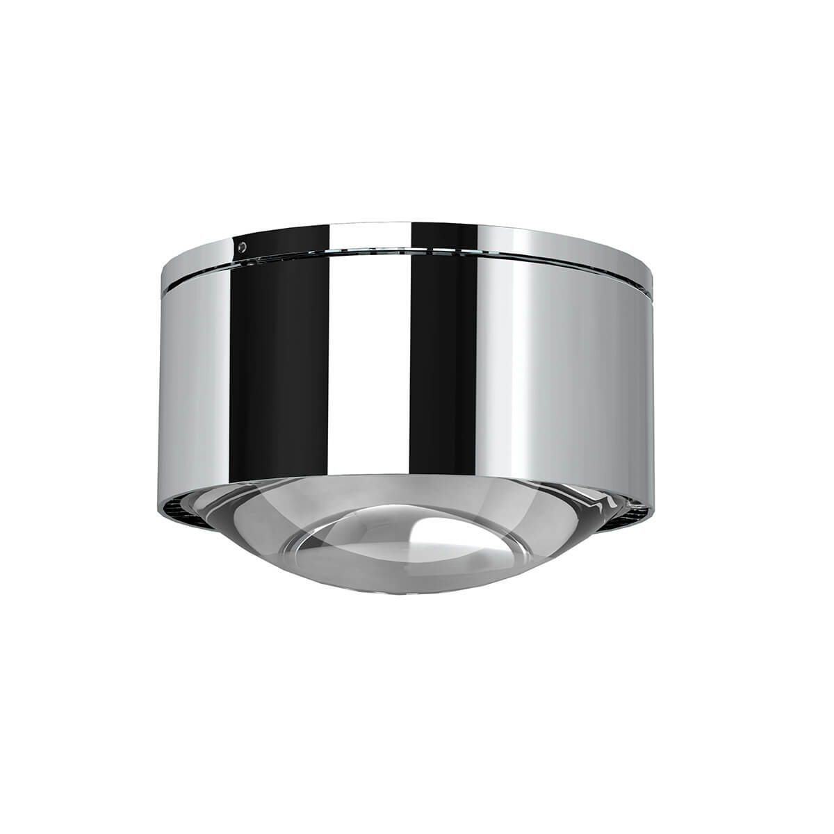 Top Light Puk Maxx One 2 Deckenleuchte, Gehäuse, Chrom, mit Linse klar (nicht inbegriffen)