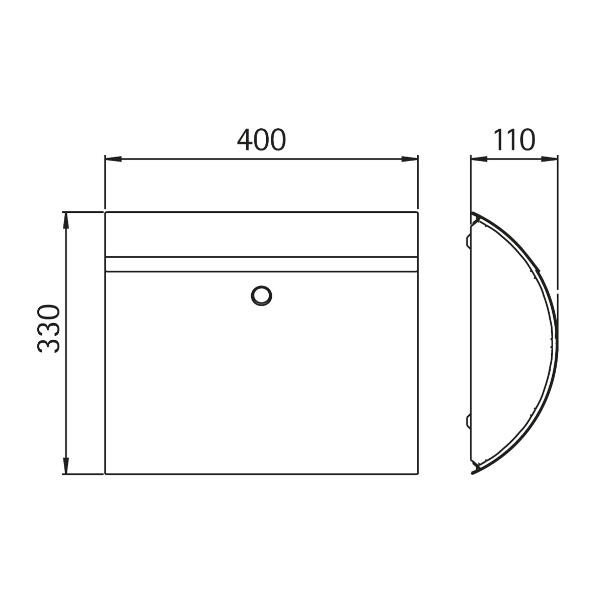 Albert Leuchten 690771 Briefkasten