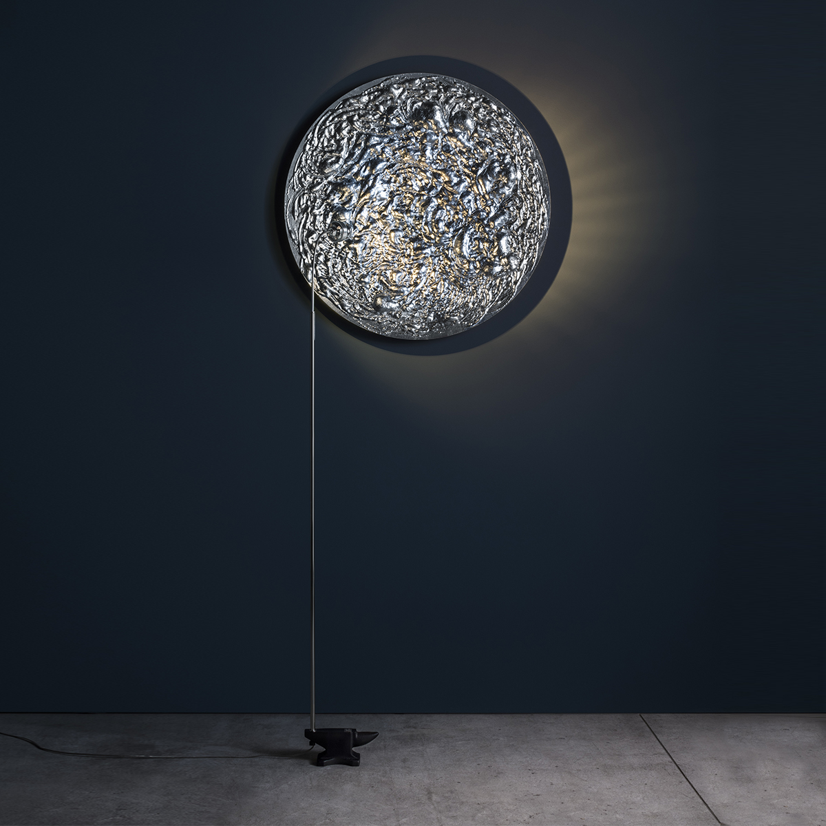 Catellani & Smith Stchu-Moon 08 Wand- und Stehleuchte, Ø: 80 cm, Aluminium / Silber
