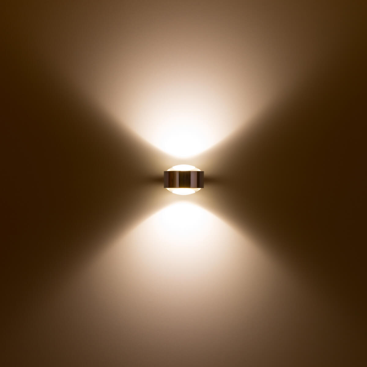 Top Light Puk Maxx Wall LED Wandleuchte, Chrom, mit Linse satiniert / Linse satiniert