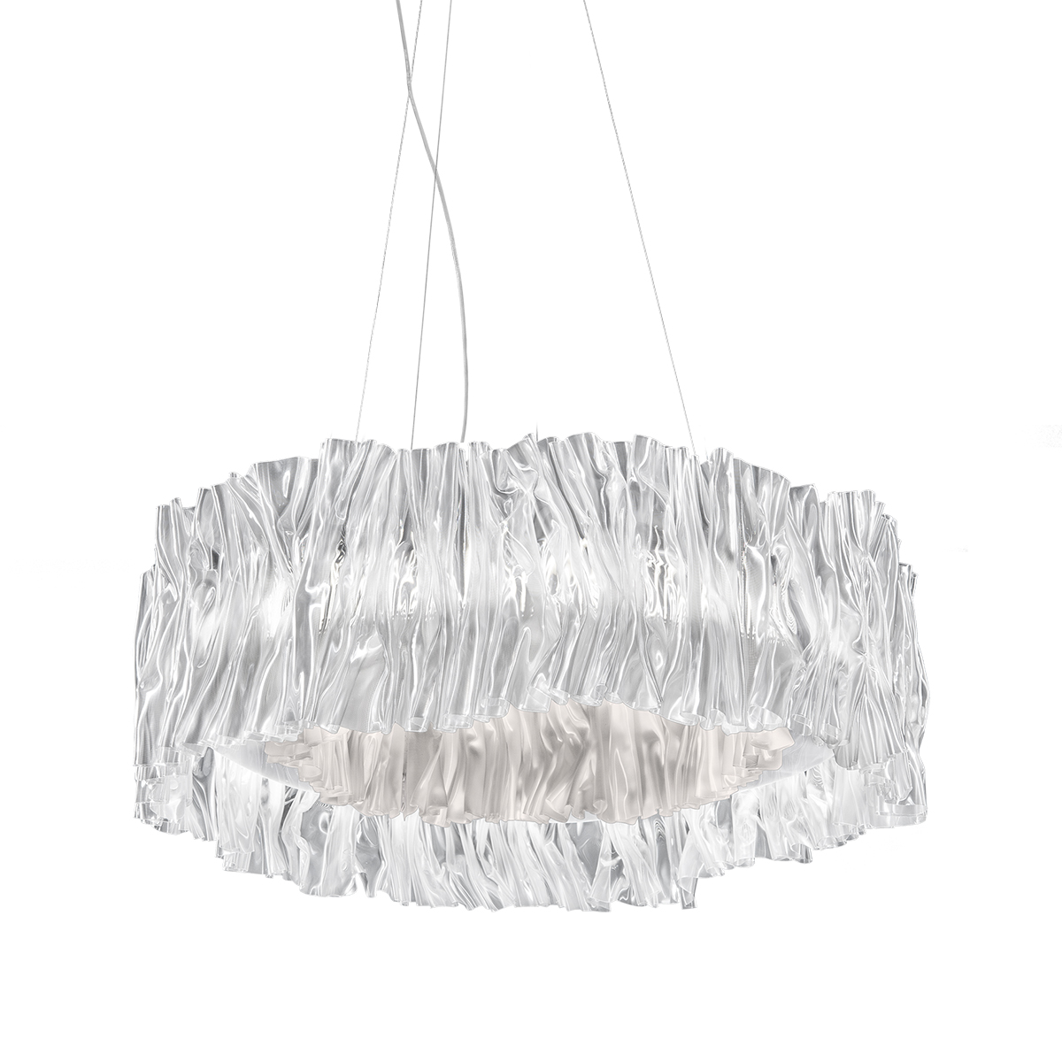 Slamp Accordéon LED Suspension, prisma white (weiß)
