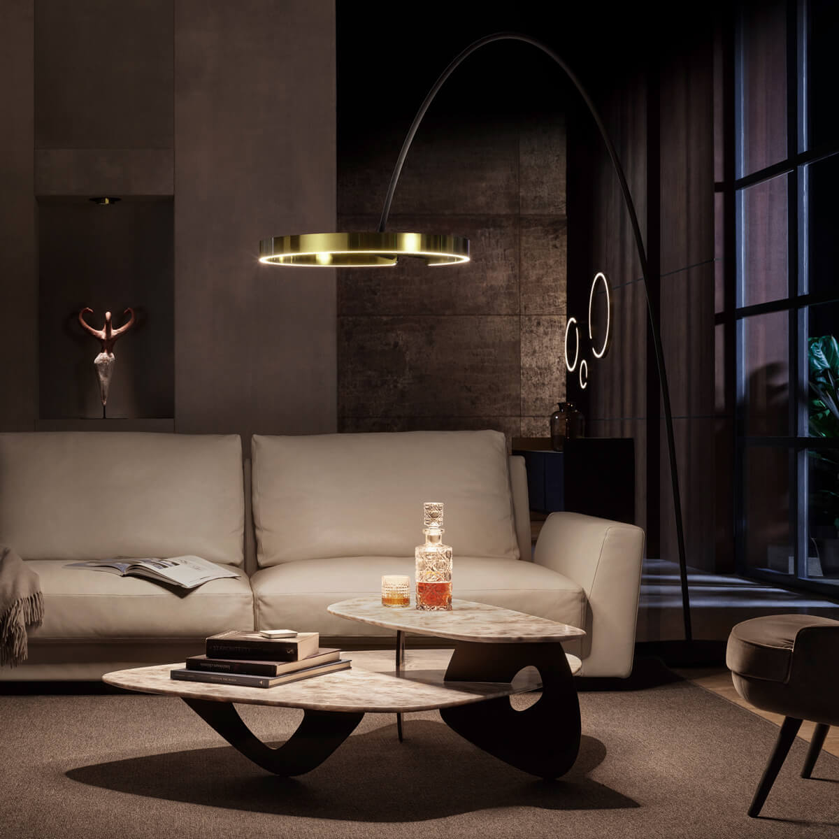 Mito largo LED Bogenleuchte