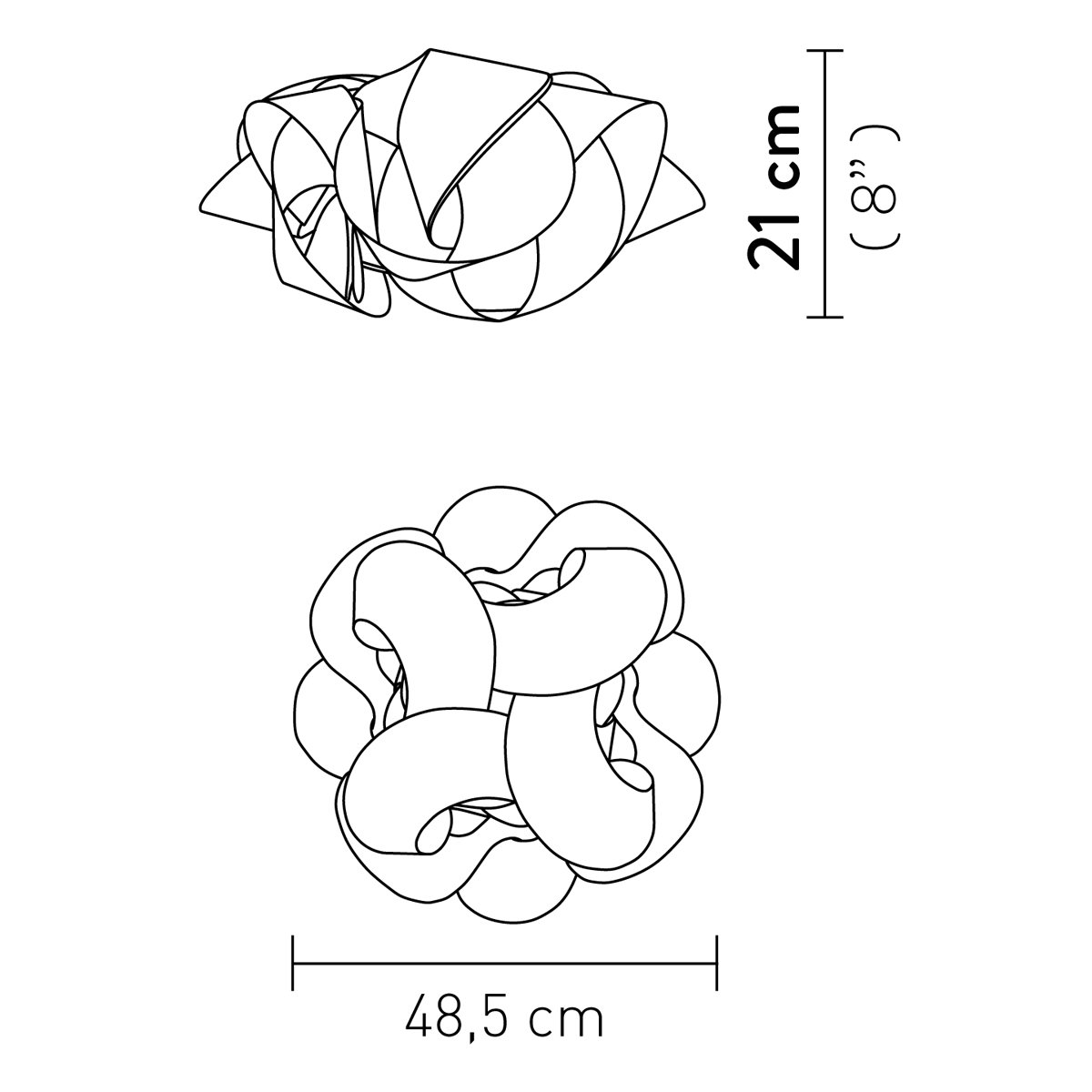 Slamp Fabula Ceiling / Wall, Ø: 48,5 cm