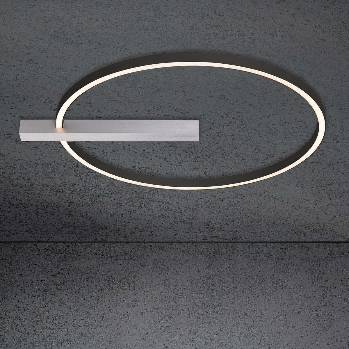 Alu geschliffen / anthrazit eloxal