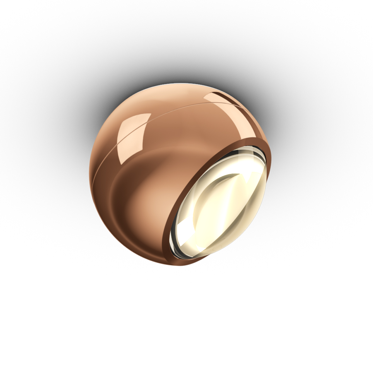 Occhio io giro Volt C LED Deckenstrahler, 2700 K, Roségold