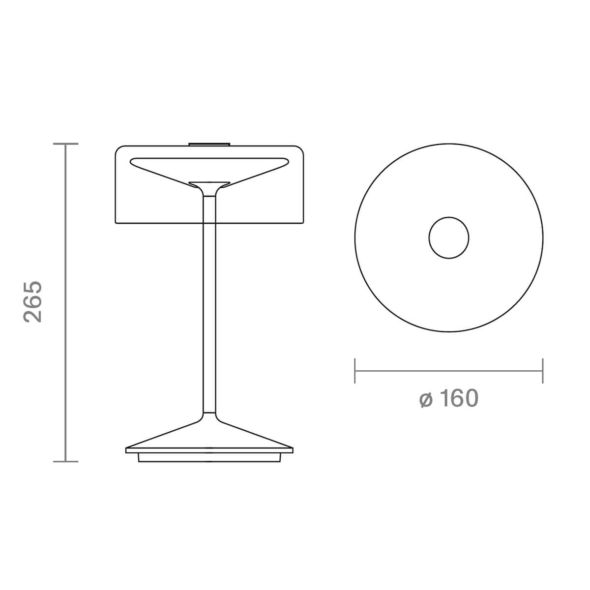 Sigor Numotion LED Akkuleuchte, Maßzeichnung