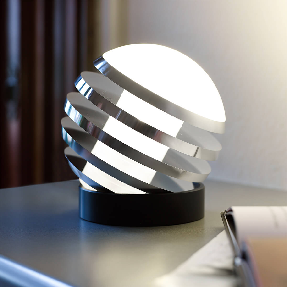 Tecnolumen Bulo LED Tischleuchte, Aluminium pur matt