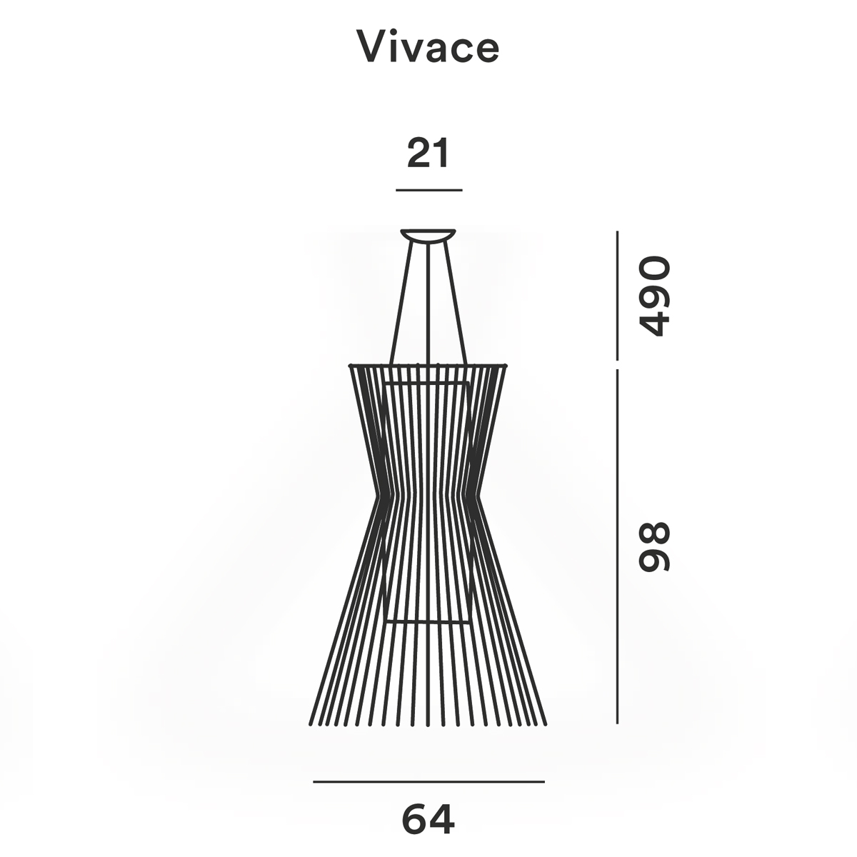 Foscarini Allegro Sospensione, vivace