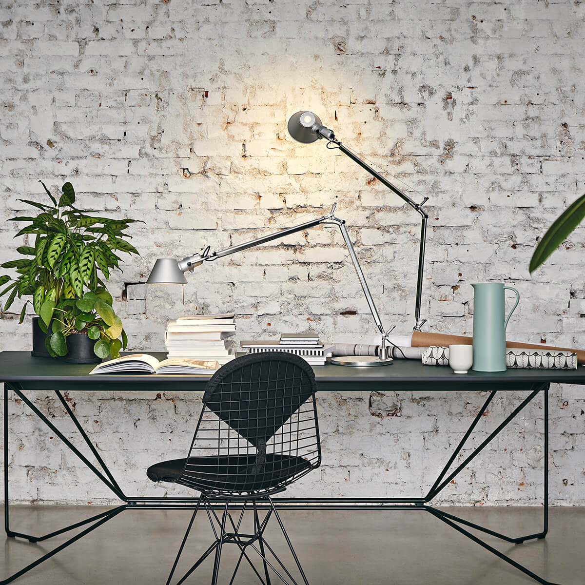 Artemide Tolomeo Tavolo LED Pure Integralis, Aluminium
