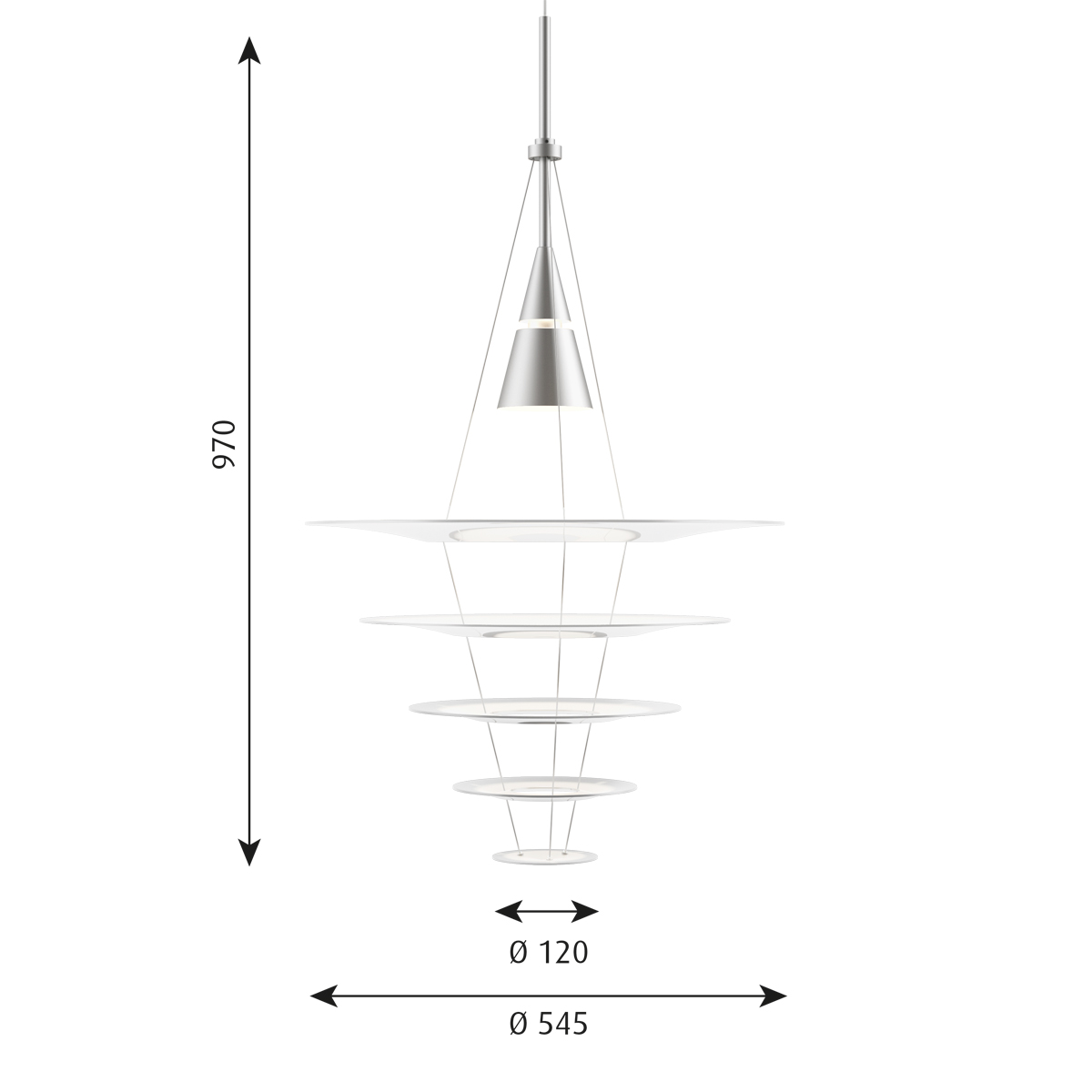 Louis Poulsen Enigma 545 Pendelleuchte