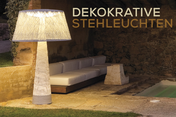 Kategoriebanner dekorative Stehleuchten Outdoor Kategoriebanner dekorative Stehleuchten Outdoor