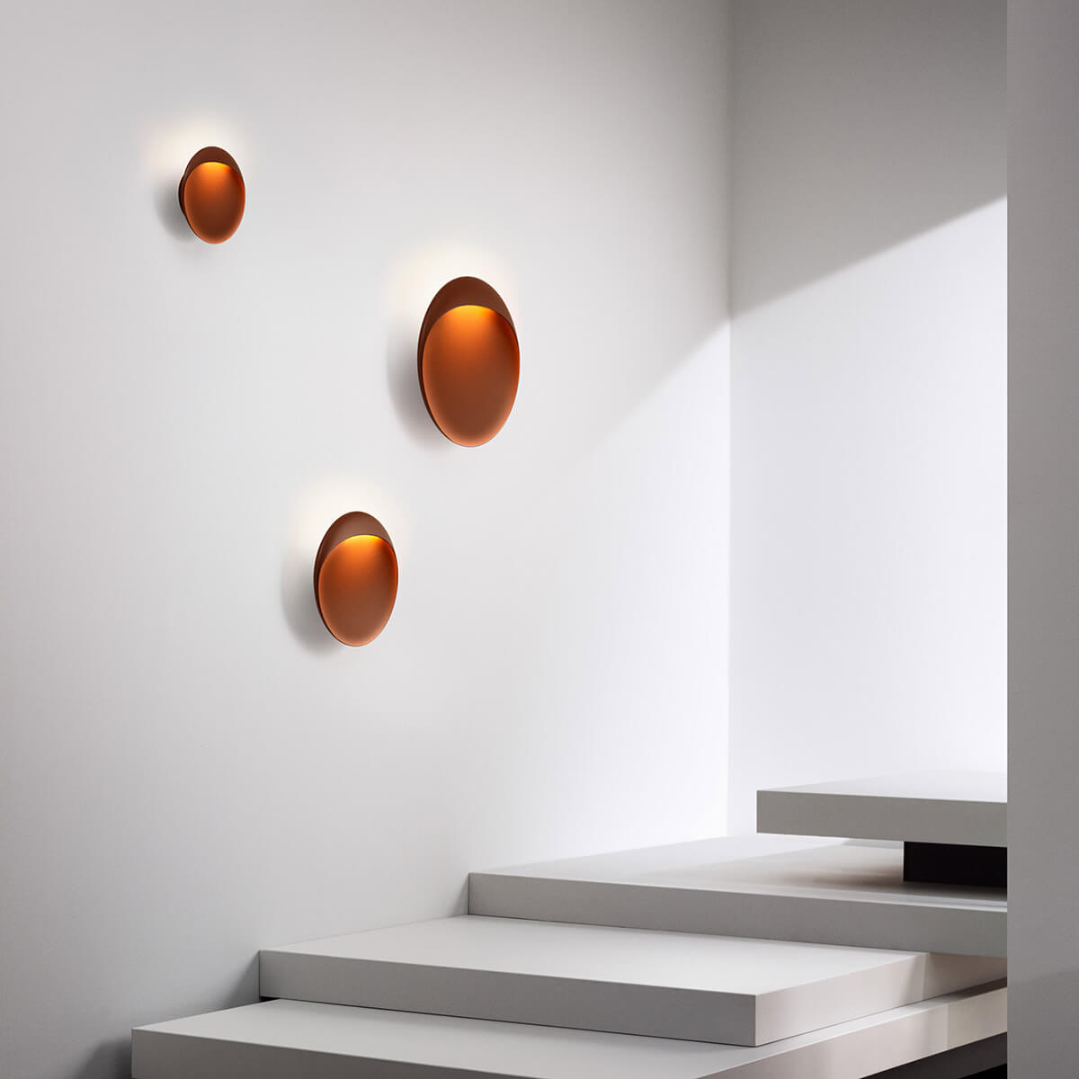 Louis Poulsen Flindt LED Wandleuchte, alle Größen, cortenfarben