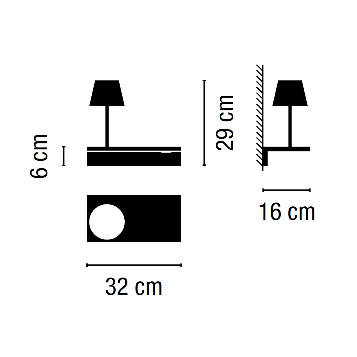 Vibia Suite 6045 Wandleuchte, mit Leselicht
