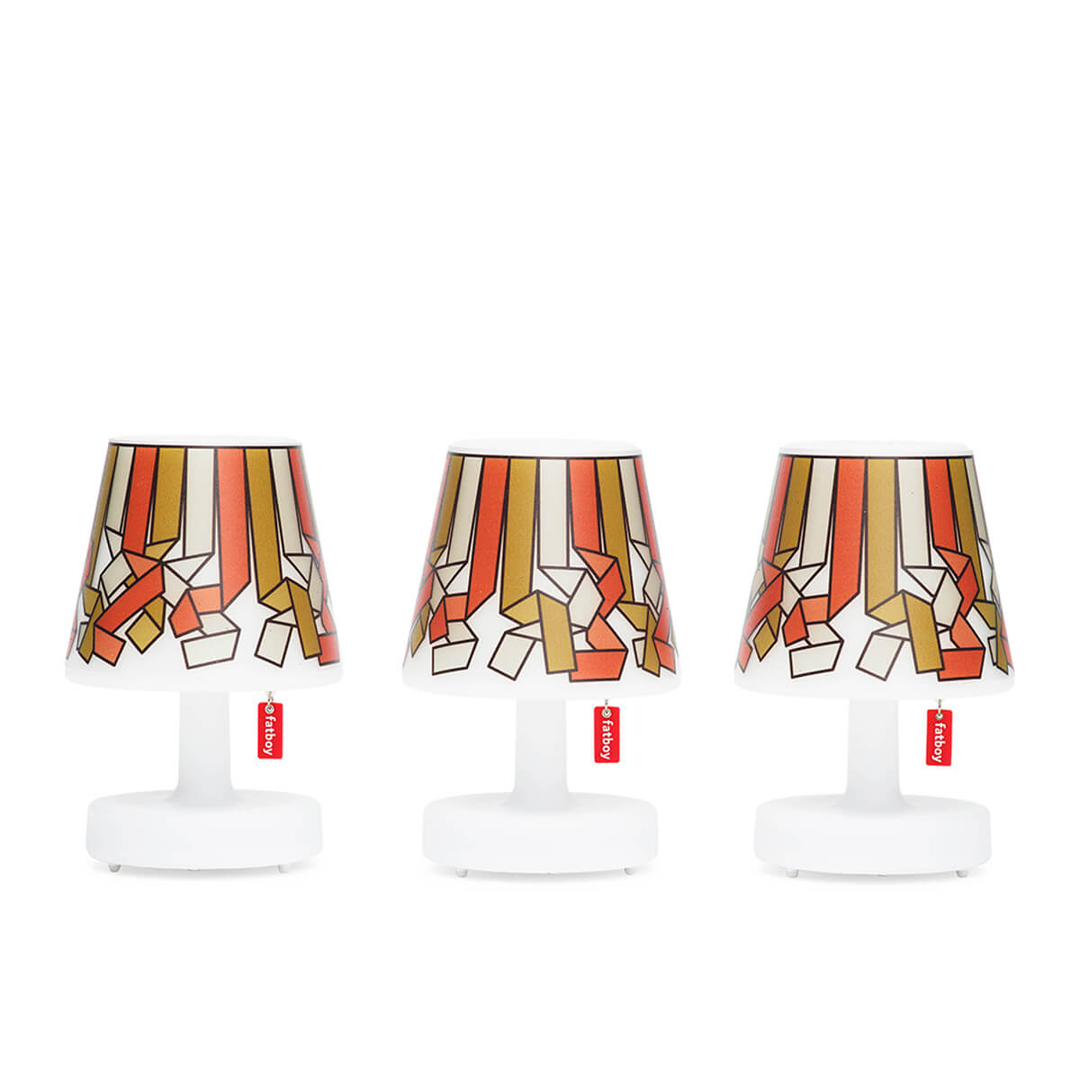 Fatboy Edison the Mini LED Akkuleuchte, 3er-Set, mit Mini Cappies Serpetine Gold Honey (die Leuchten sind gesondert zu erwerben)