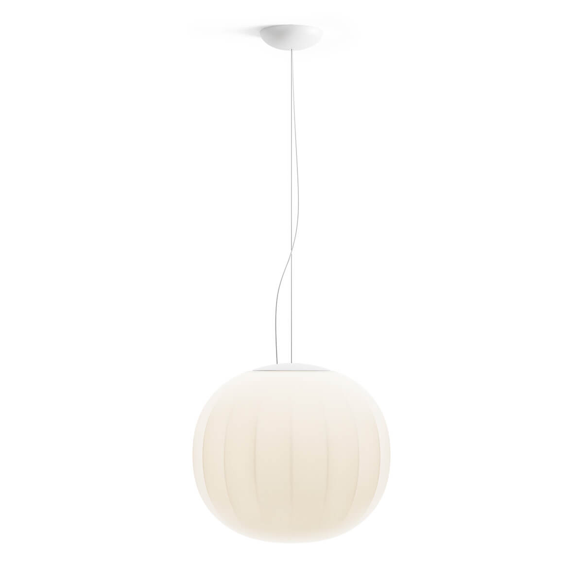 Luceplan Lita Sospensione, Ø: 42 cm, weiß