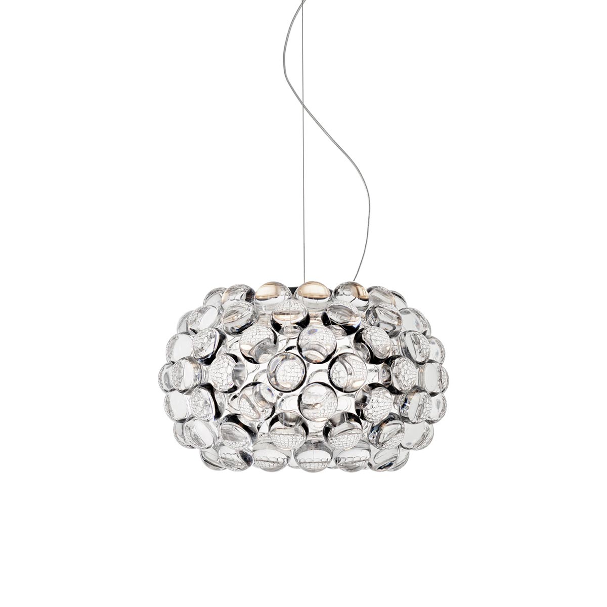 Foscarini Caboche Plus Piccola LED Sospensione, transparent