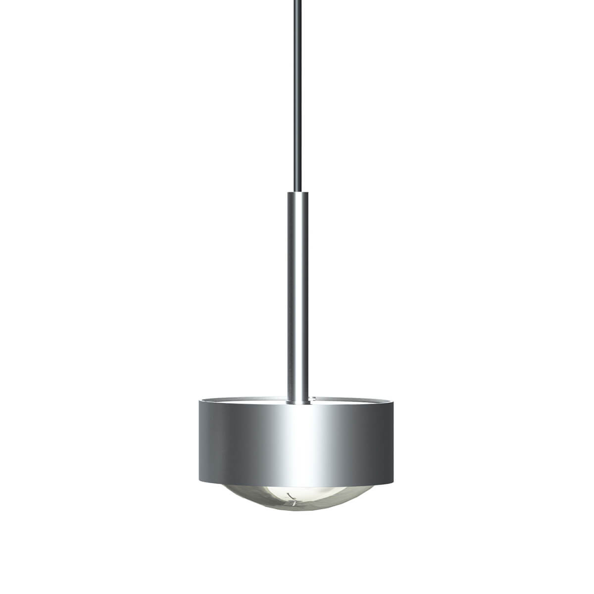 Top Light Puk Maxx Long One LED Pendelleuchte, Gehäuse, Chrom matt, mit Linse klar (nicht inbegriffen)