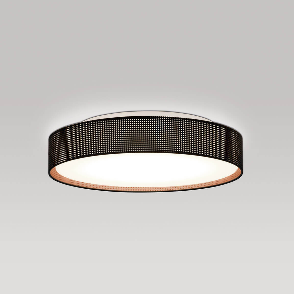 Peill+Putzler Varius X Deckenleuchte, Ø: 33 cm, außen: schwarz / innen: Kupfer