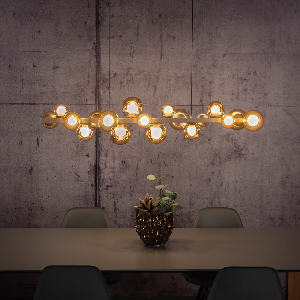 PURE E-Popup LED Pendelleuchte mit e-LIFT und CCT