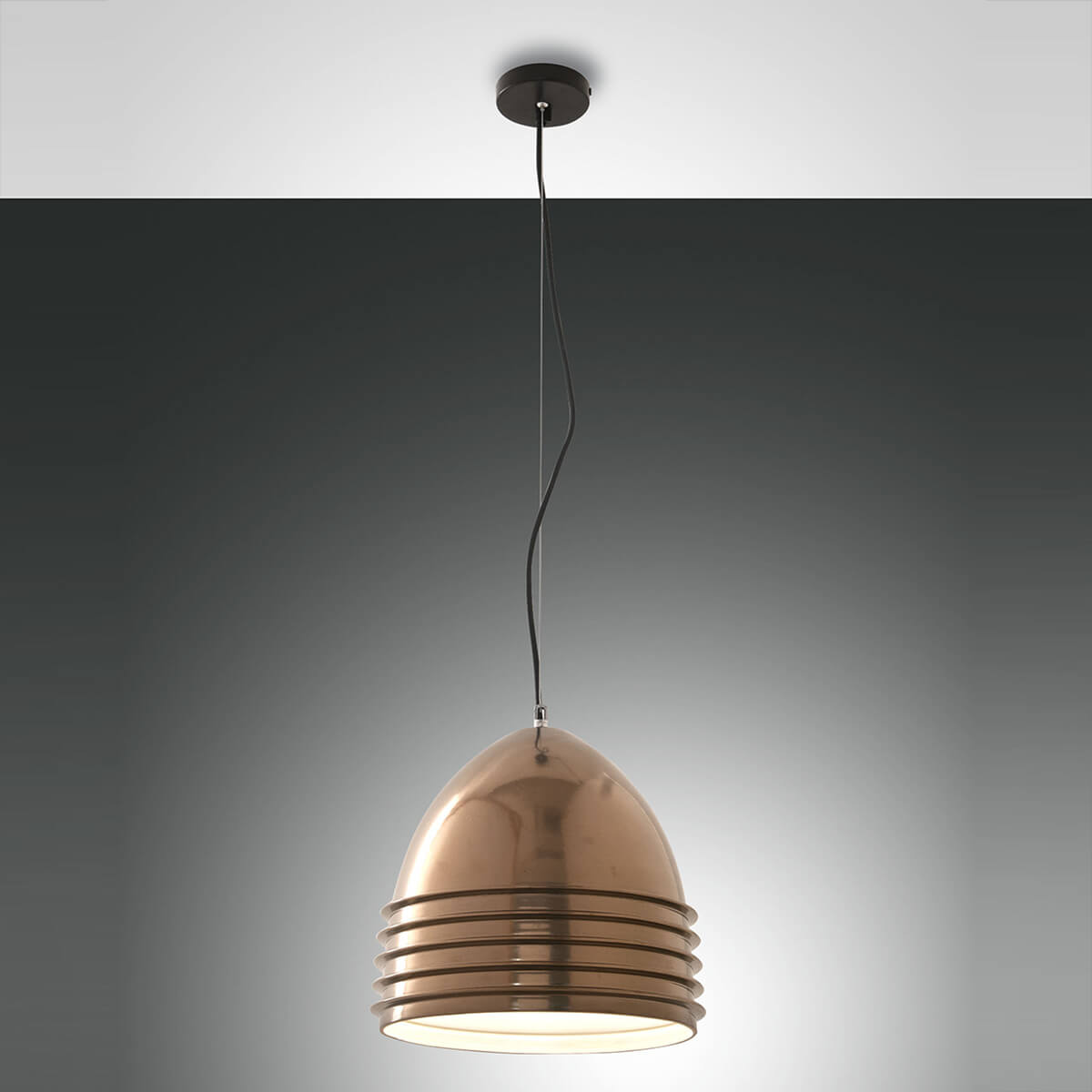 Fabas Luce Gavia Pendelleuchte, Ø: 30 cm, Altmessing
