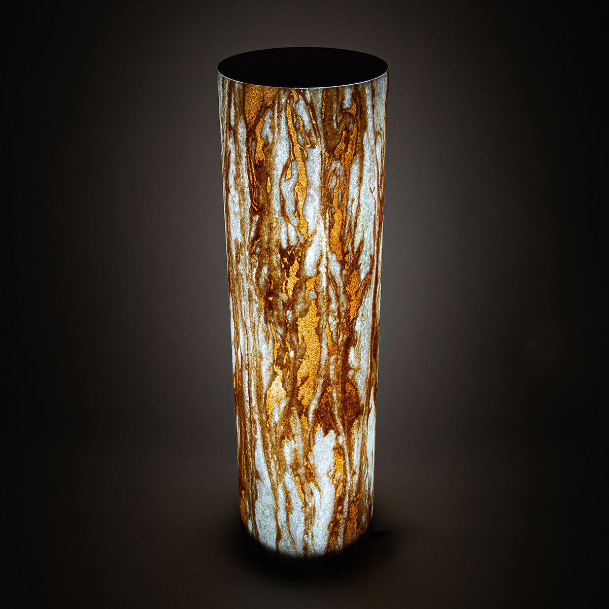 Epstein-Design Apollo Sahara CCT-LED Stehleuchte / Lichtsäule mit ZigBee, Höhe: 72 cm, Sandstein