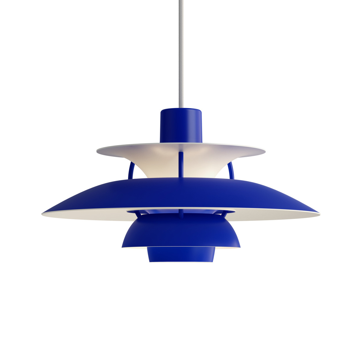 Louis Poulsen PH 5 Mini Monochrome Pendelleuchte, blau