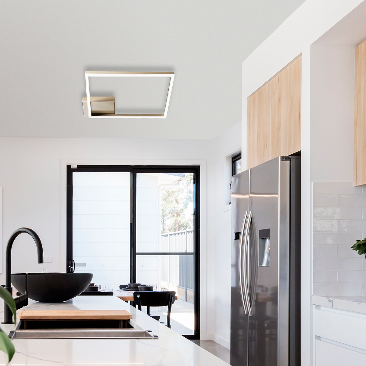 Fabas Luce Bard 3394-61 LED Deckenleuchte, Gold edelmatt