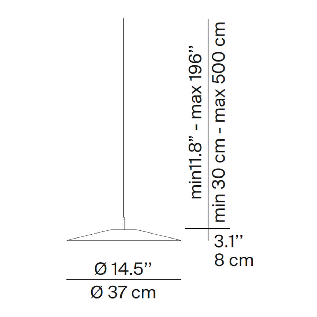 Koinè LED Sospensione, Ø: 37 cm