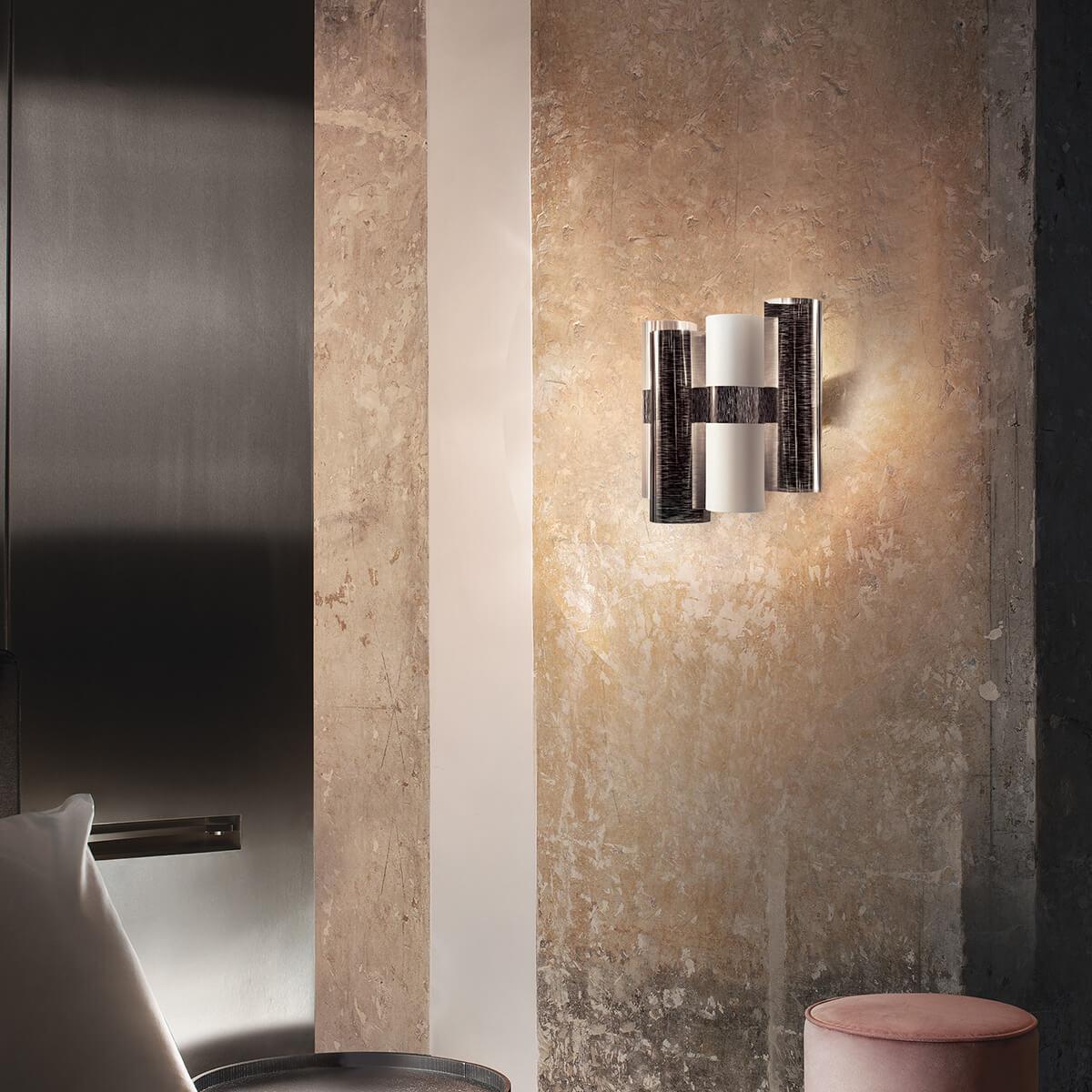 Slamp La Lollo Applique, pewter (Zinn/weiß)