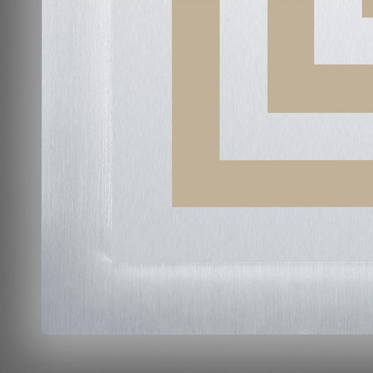 Bopp Plus Athos LED Deckenleuchte, eckig, mit ZigBee, Alu geschliffen, 25 % Lichtleistung