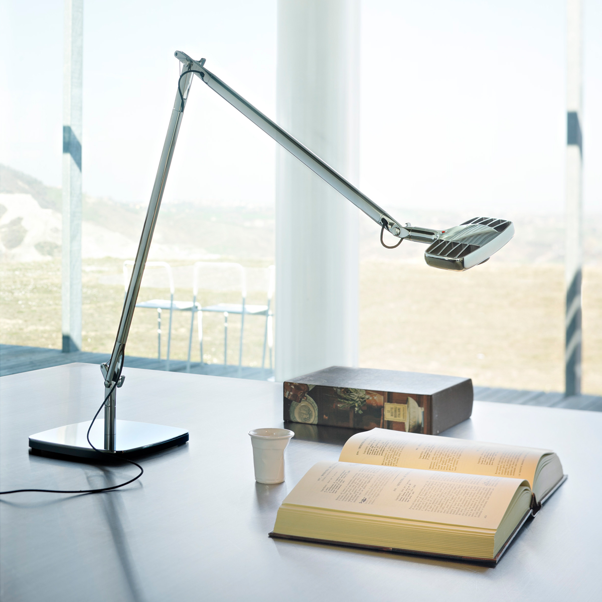 Luceplan Otto Watt Tavolo, Aluminium poliert